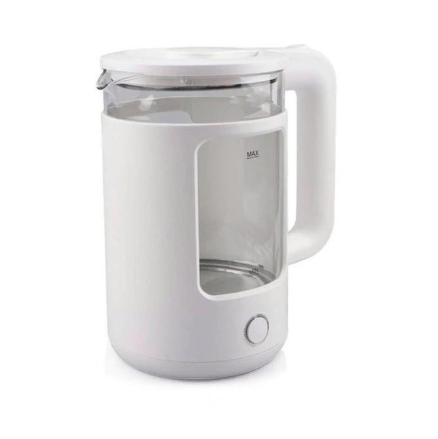 Чайник электрический стеклянный Rainberg 2220 с подсветкой Белый (GV-1056)