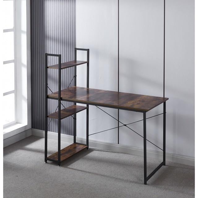 Стол письменный металлический лофт с полкой Bonro B-003 (2689017151)