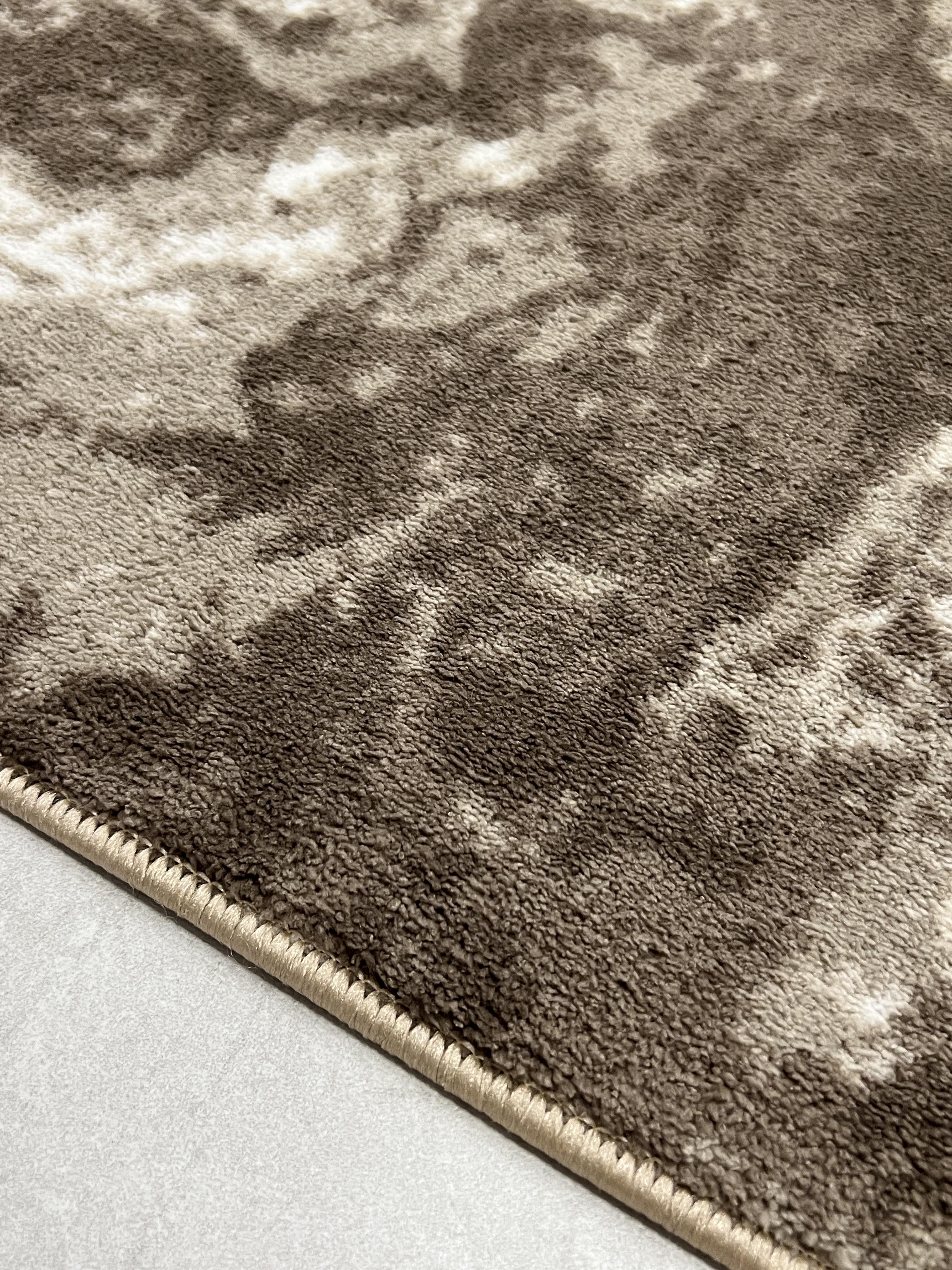 Ковер Epic на прорезиненой основе 60x110 см овал Бежевый (23090690220GO8) - фото 3