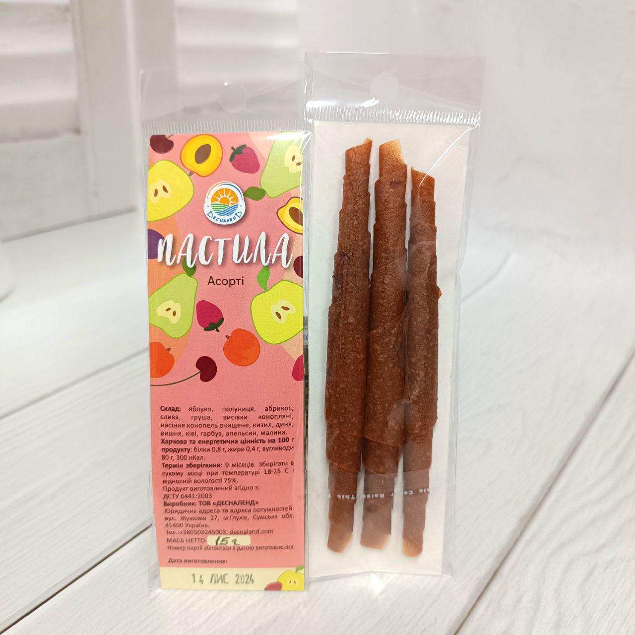 Пастила Слива-яблоко 15 г