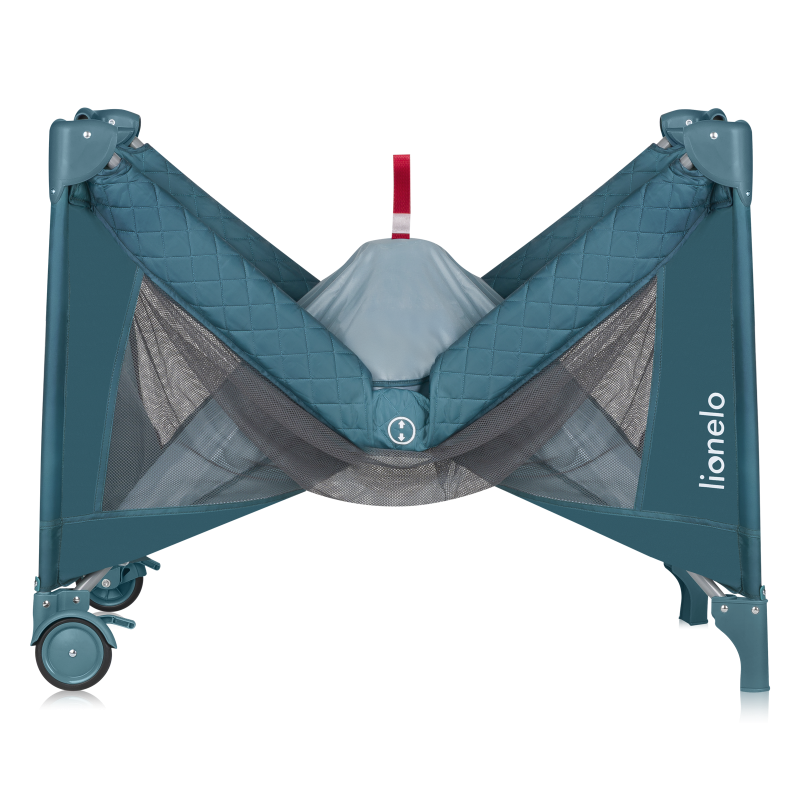 Кроватка-манеж Lionelo FLOWER Green/Turquoise - фото 4