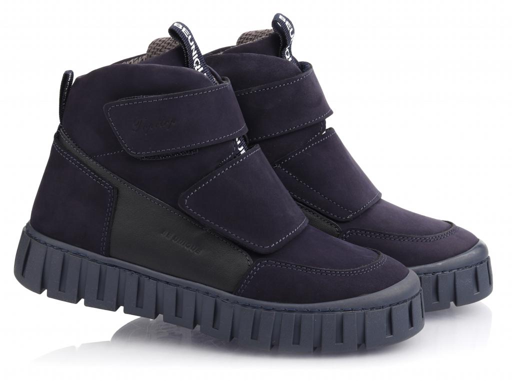 Черевики осінні Topitop для хлопчиків 824 нубук р. 35 Темно-синій