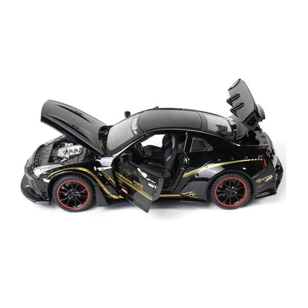 Игрушка машинка Nissan GTR R35 15 см Черный (59577) - фото 4