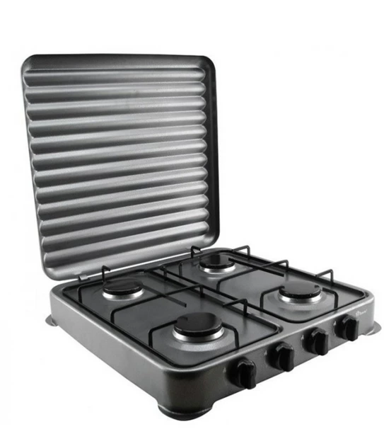 Настольная газовая плита Rainberg RB-2227 на 4 конфорки под баллонный газ 49,5х49,5х9 см Black (784780236) Настольная газовая плита Rainberg RB-2227 на 4 конфорки под баллонный газ 49,5х49,5х9 см Black (784780236)