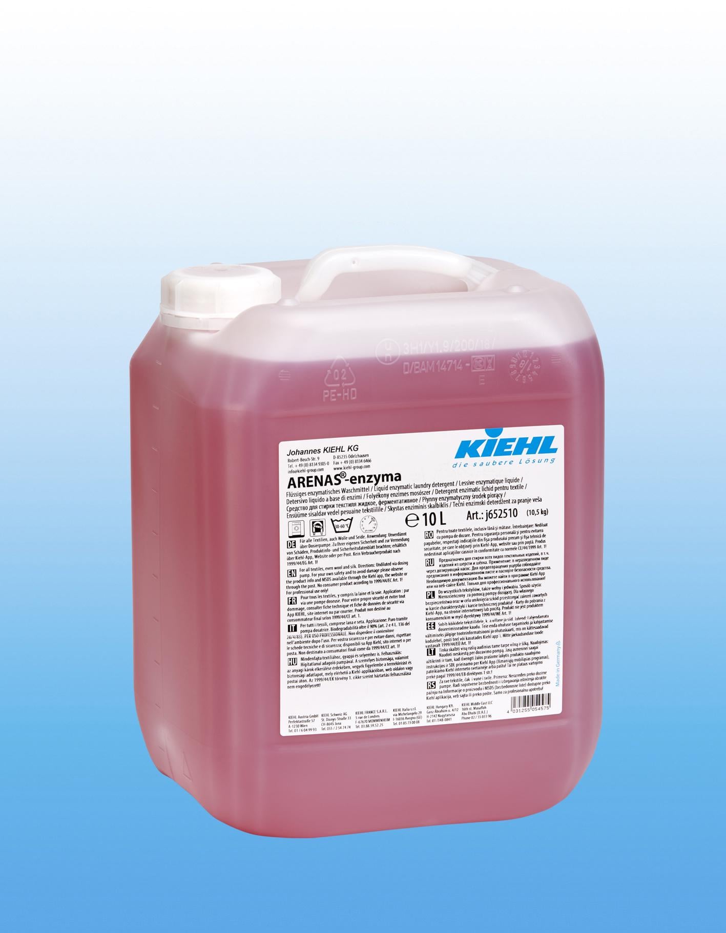Моющее средство жидкое Kiehl Arenas-enzyma 20 л ферментосодержащее