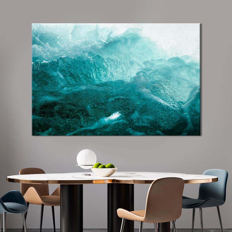 Картина Абстрактные бурные волны 80x54 см (A907-1)