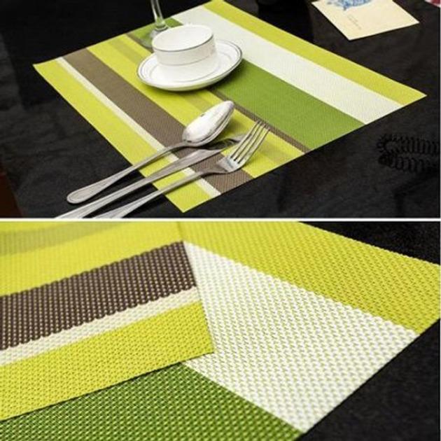 Салфетка на стол полоски 6 шт. 30х45 см (R17169) - фото 2 Салфетка на стол полоски 6 шт. 30х45 см (R17169) - фото 2