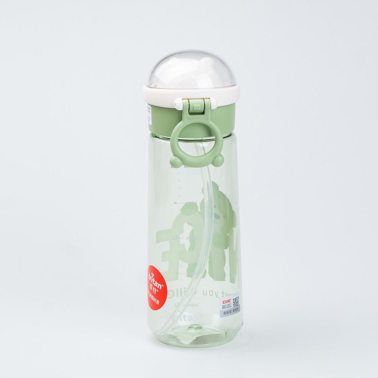 Бутылка для воды Nice с крышкой флип топ на защелке 620 мл Зеленый (HP17300GR) - фото 3 Бутылка для воды Nice с крышкой флип топ на защелке 620 мл Зеленый (HP17300GR) - фото 3