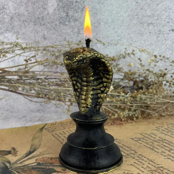 Свеча восковая Кобра Черный (1193) Свеча восковая Кобра Черный (1193)