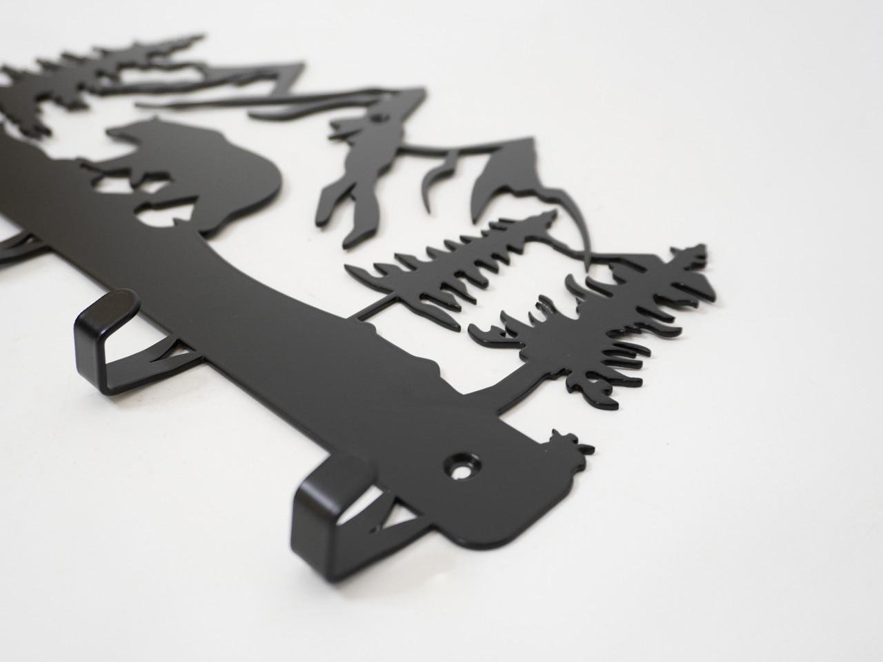 Вешалка для одежды и аксессуаров Медведь в горах 5 крючков ширина основания для крючков 40 см (2702259M) - фото 5 Вешалка для одежды и аксессуаров Медведь в горах 5 крючков ширина основания для крючков 40 см (2702259M) - фото 5