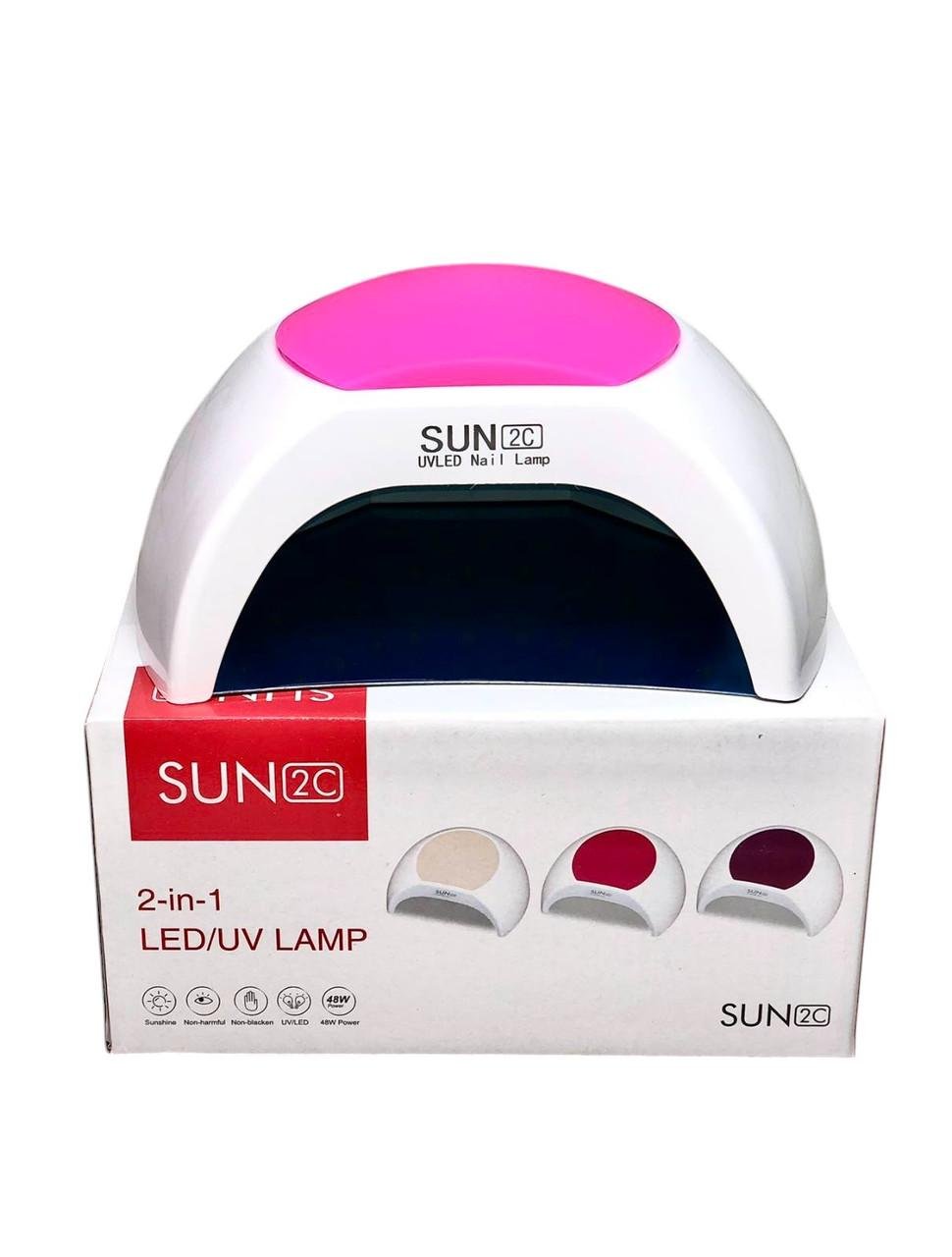Лампа для манікюру SUN 2C LED+UV 48 Ват з дисплеєм таймер 10/30/60/90 сек (26350909)