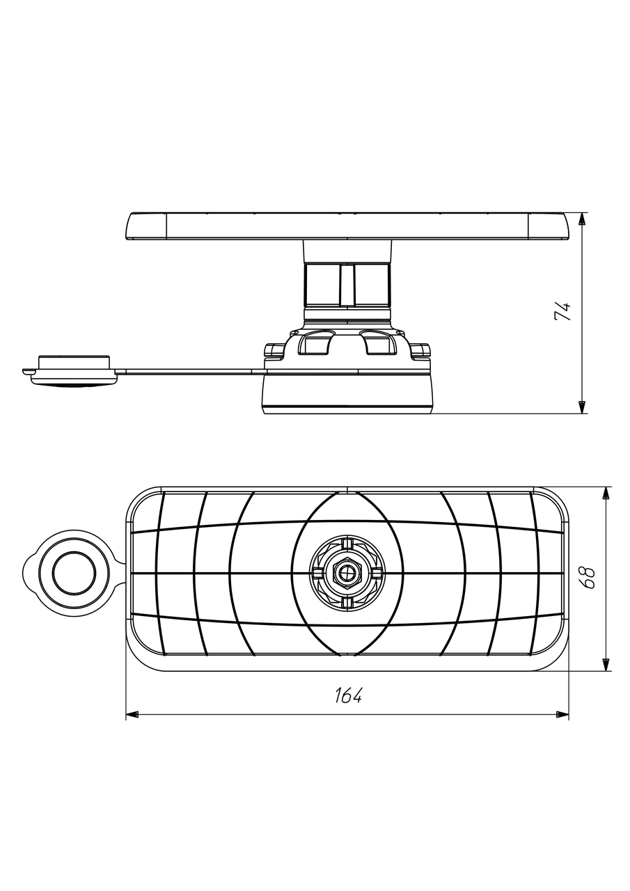 Поворотная платформа для эхолота Borika FASTen SSb223 для монитора 7-9" с монтажной системой FMb Черный (01.04.003.02.01) - фото 2 Поворотная платформа для эхолота Borika FASTen SSb223 для монитора 7-9" с монтажной системой FMb Черный (01.04.003.02.01) - фото 2