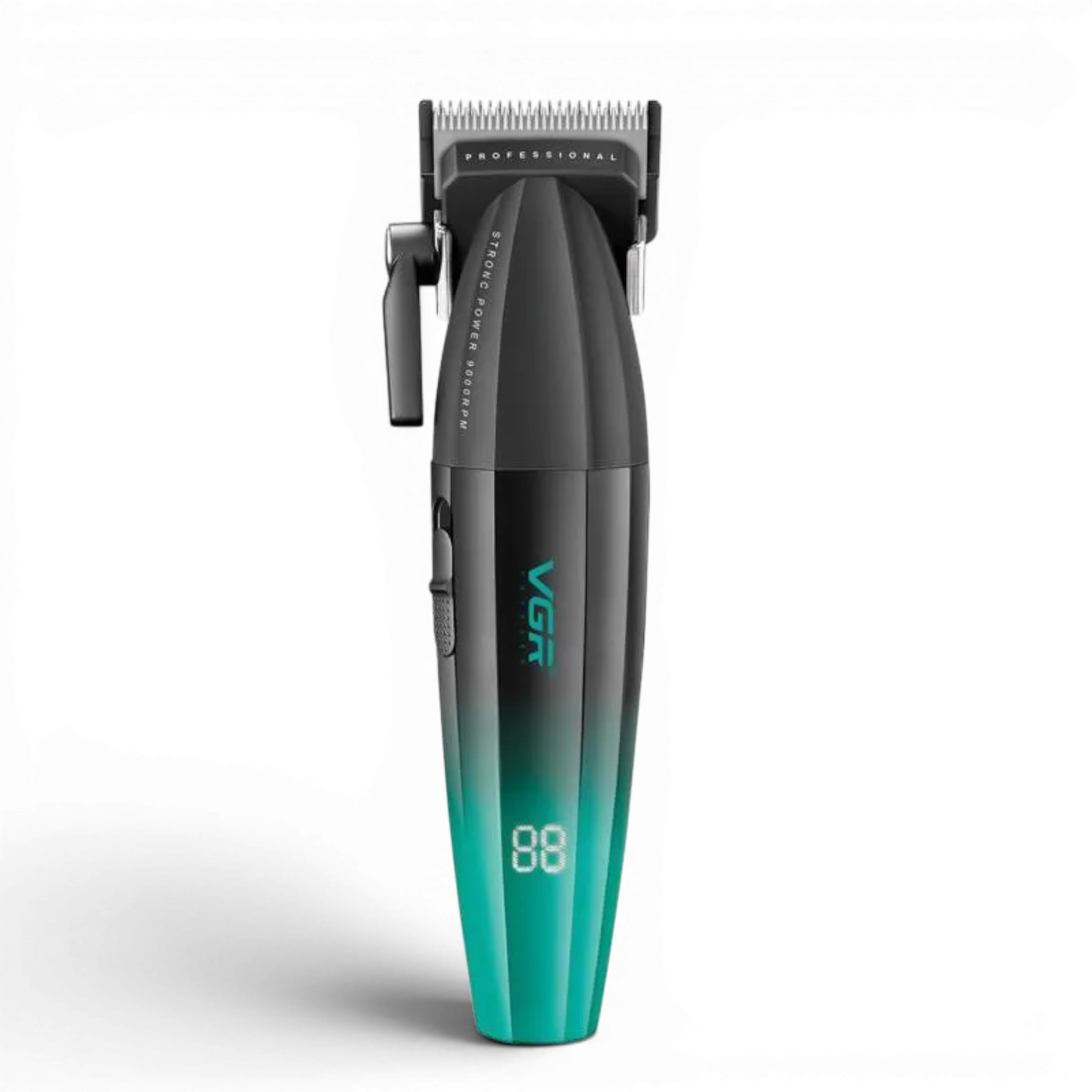 Машинка акумуляторна для стрижки Clipper VGR V-003 Green 9000 об/хв 250 хв LED display (11241)