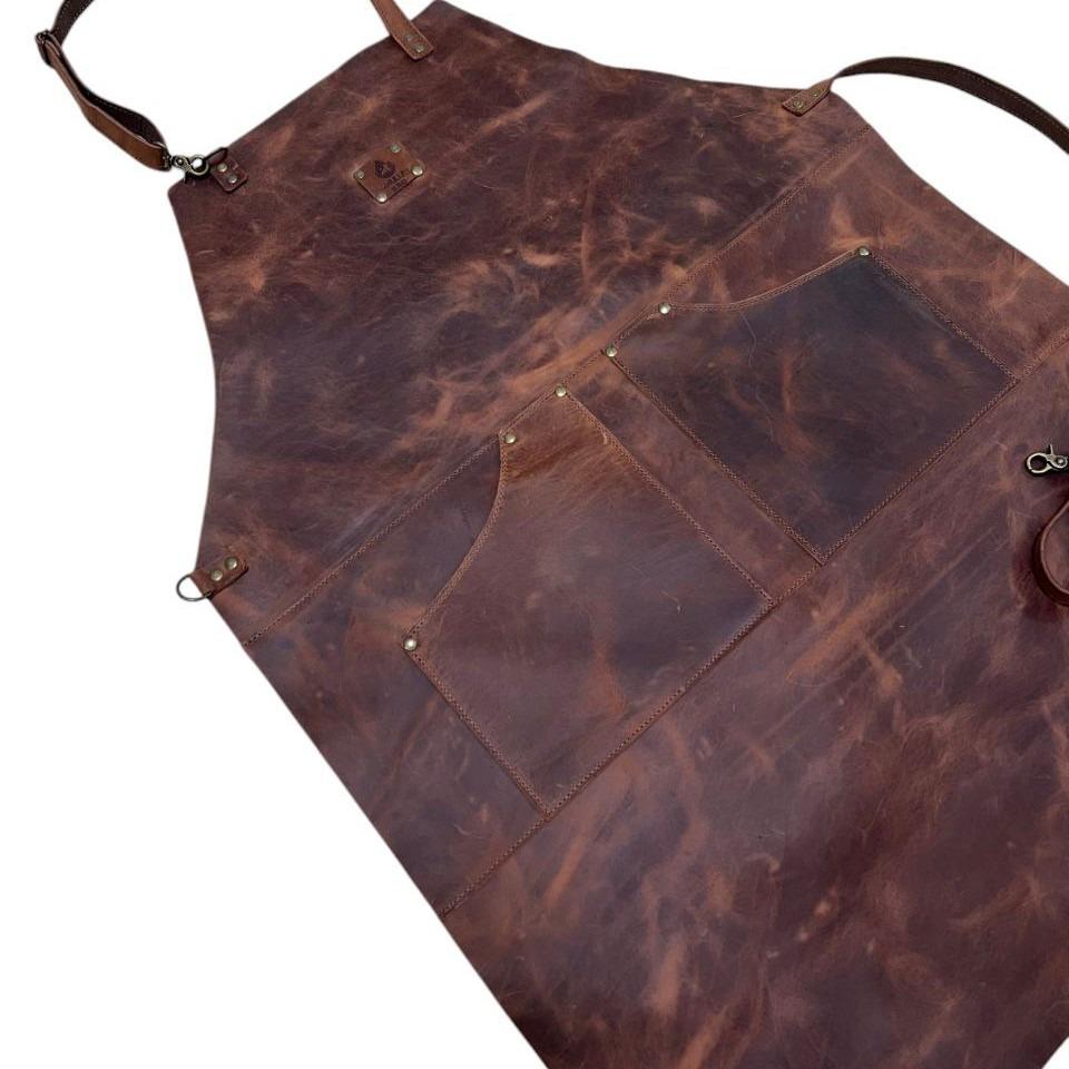 Фартук кожаный Gorillas BBQ Crazy Horse 2 кармана кожа - фото 4 Фартук кожаный Gorillas BBQ Crazy Horse 2 кармана кожа - фото 4