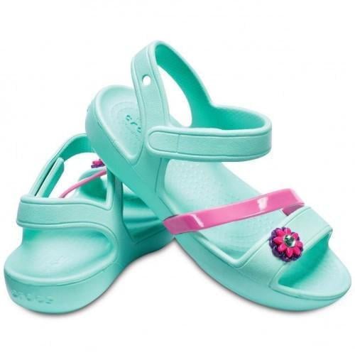 Сандалі для дівчинки Crocs Lina Sandal kids р. 28/29 Pool Mint (6290)