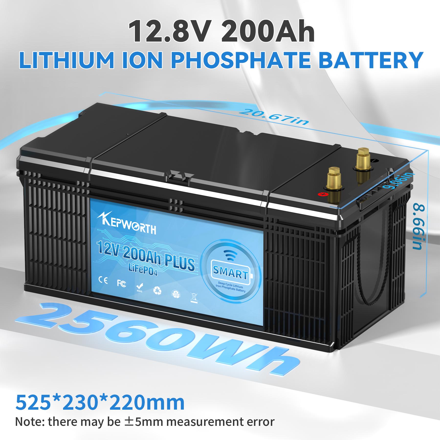 Акумулятор Kepworth LiFePO4 12V 200Ah 2560W Smart Bluetooth із зарядним пристроєм BMS (K12200999) - фото 6