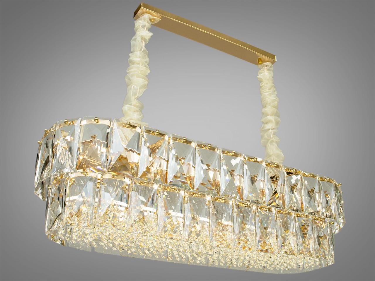 Люстра хрустальная для гостиной 8070-900x300G+WH (2437593367)