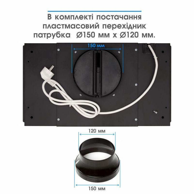 ᐉ Витяжка Eleyus UNIA 800 LED 52 Black (81624) • Краща ціна в Києві ...