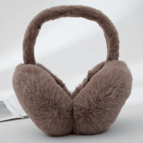 Наушники зимние меховые женские Шоколадный (29654410)
