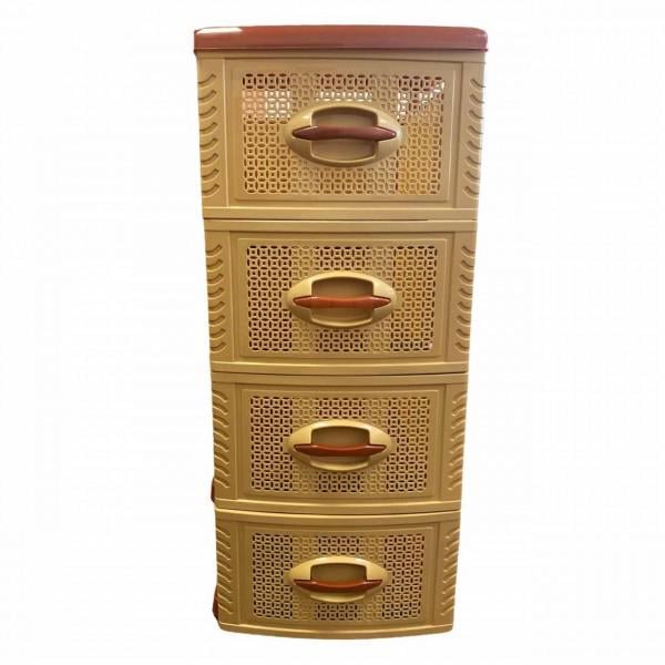 Комод Консенсус 4х-ярусний 39х47х92 см Бежево-коричневий (AN000849)