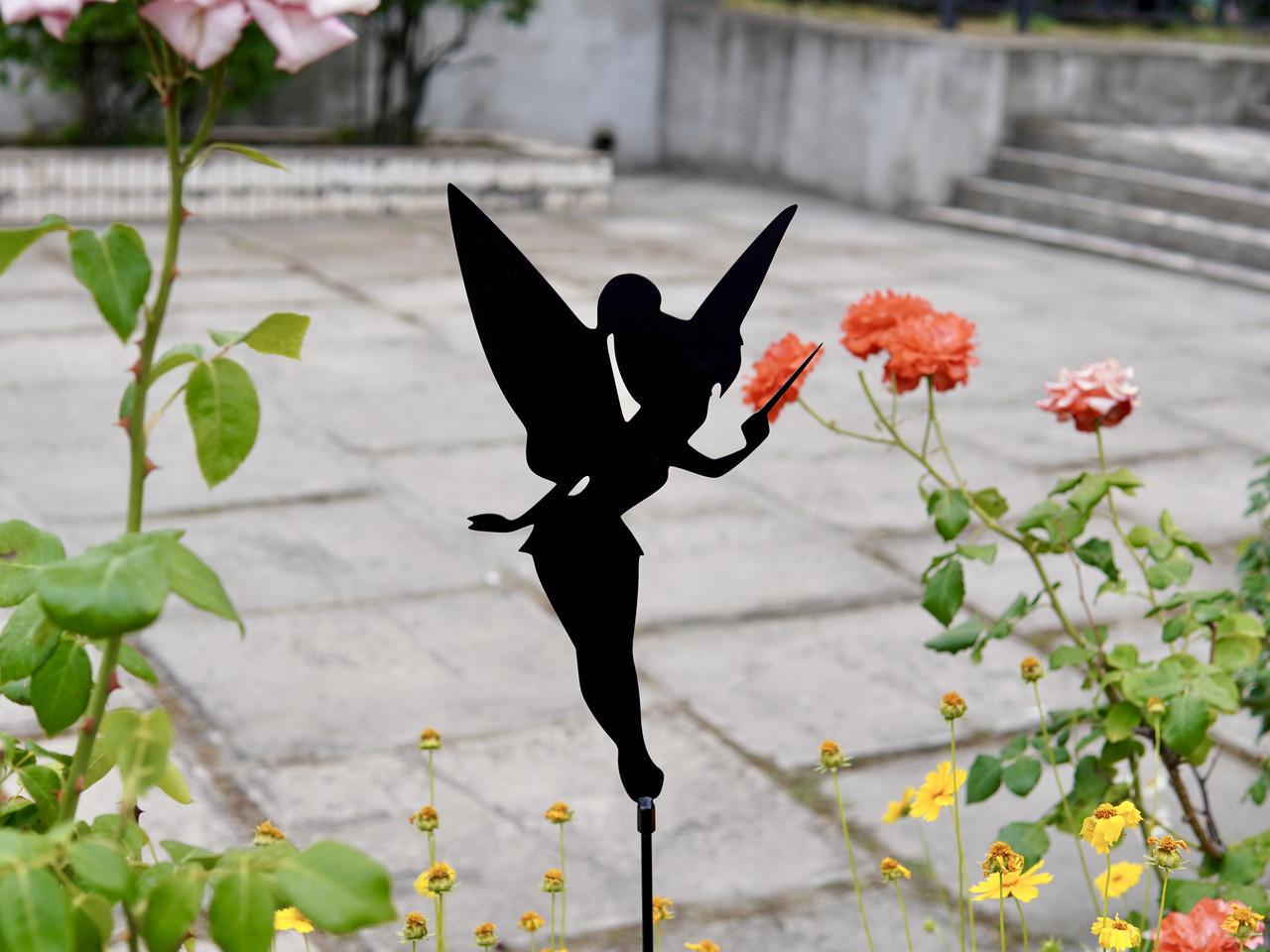 Садовая фигура Волшебная фея металлическая для сада/подворья/клумбы (DCR054) - фото 3 Садовая фигура Волшебная фея металлическая для сада/подворья/клумбы (DCR054) - фото 3