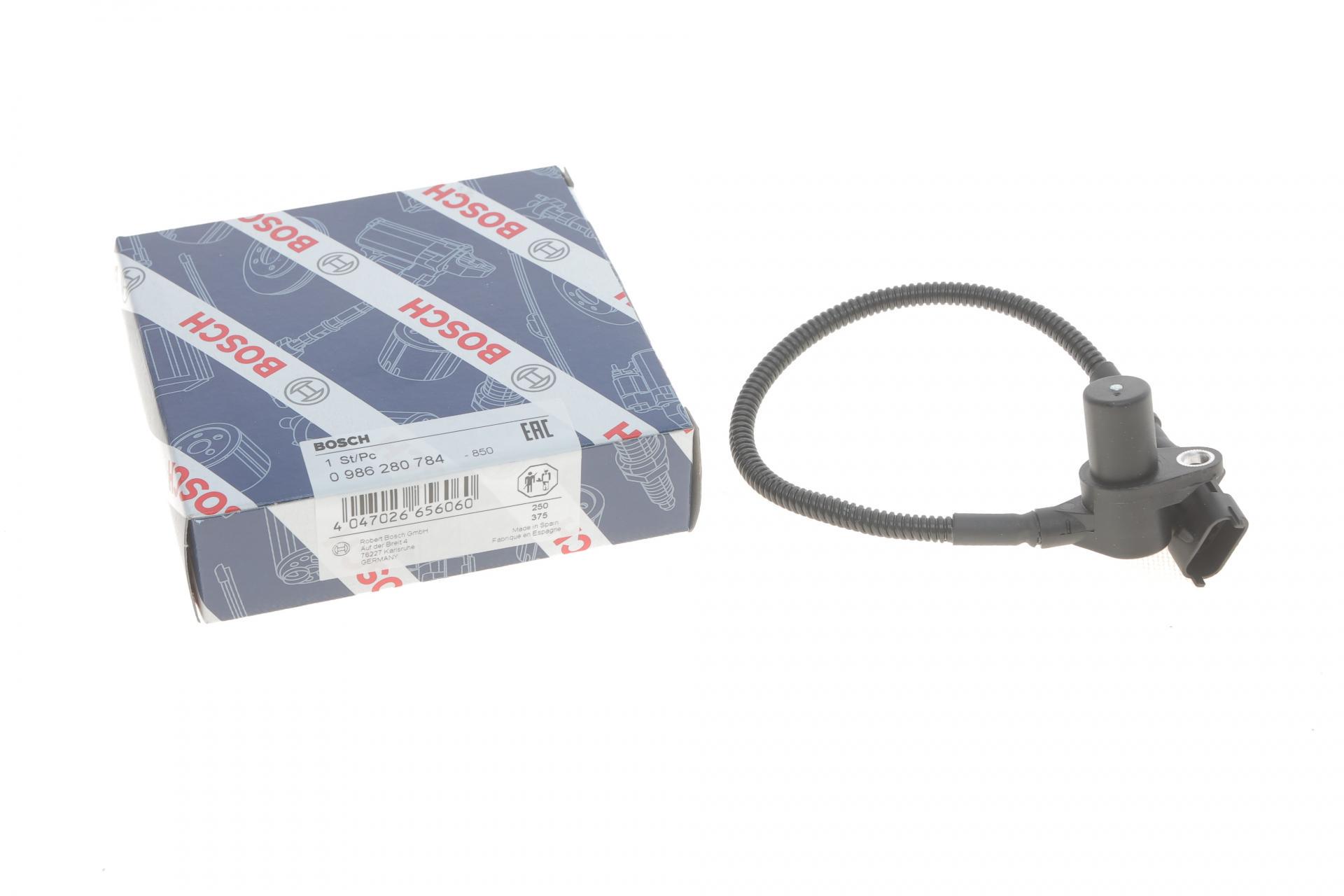 Датчик положения коленвала Hyundai ix35/i40/Kia Optima 1,7 CRDi 10-- (0 986 280 784)