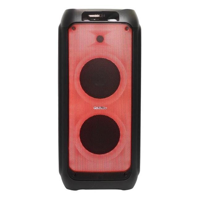 Акустическая система Goldteller 506GT с RGB подсветкой Bluetooth/2 микрофона/7200 mA/h/USB/TF/FM