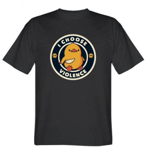 Футболка мужская Duck I Choose Violence XS Черный (14745515-2-188286-XS)