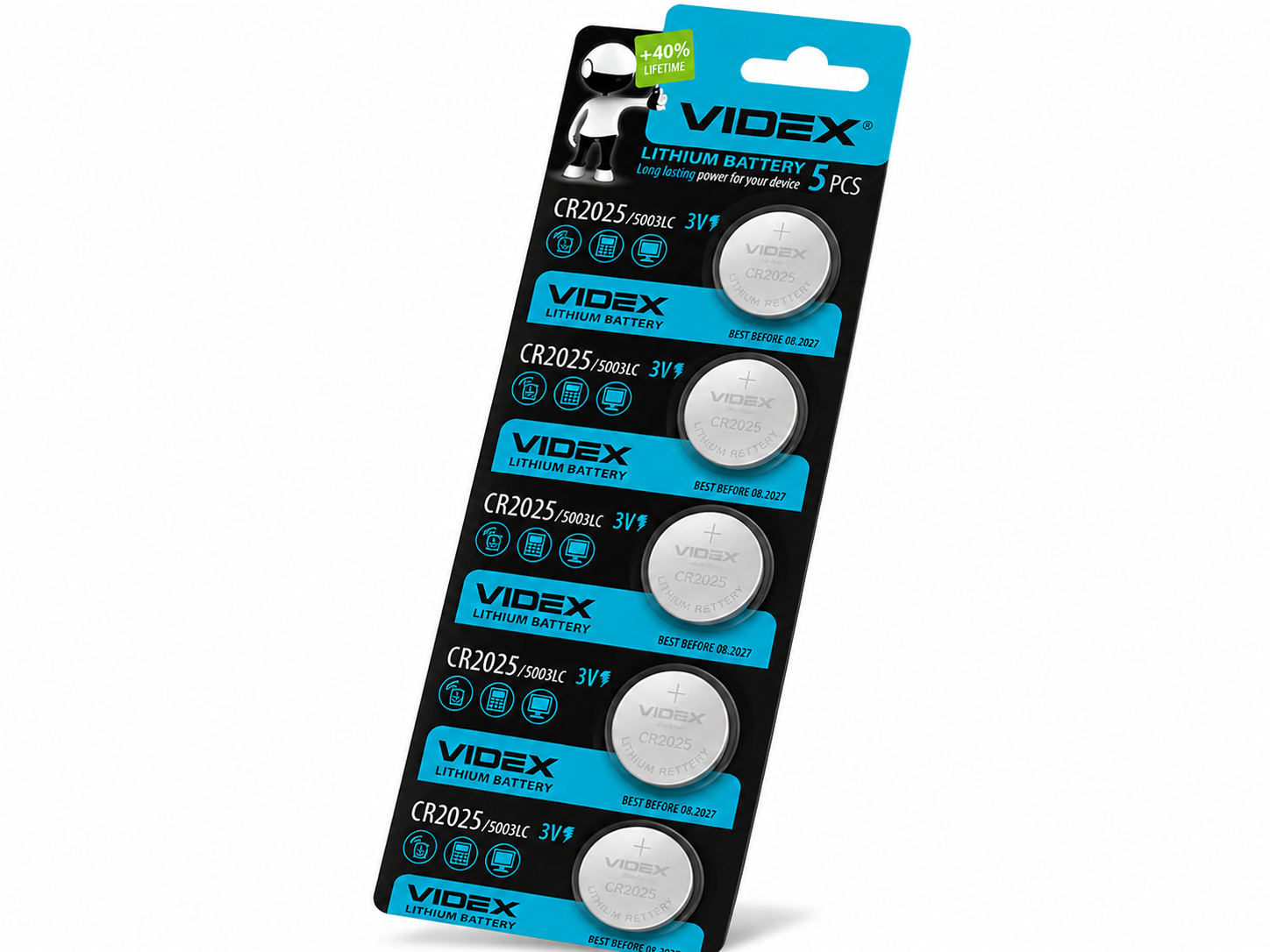 Комплект батареек Videx CR2025/5003LC 5 шт. (35223731) Комплект батареек Videx CR2025/5003LC 5 шт. (35223731)