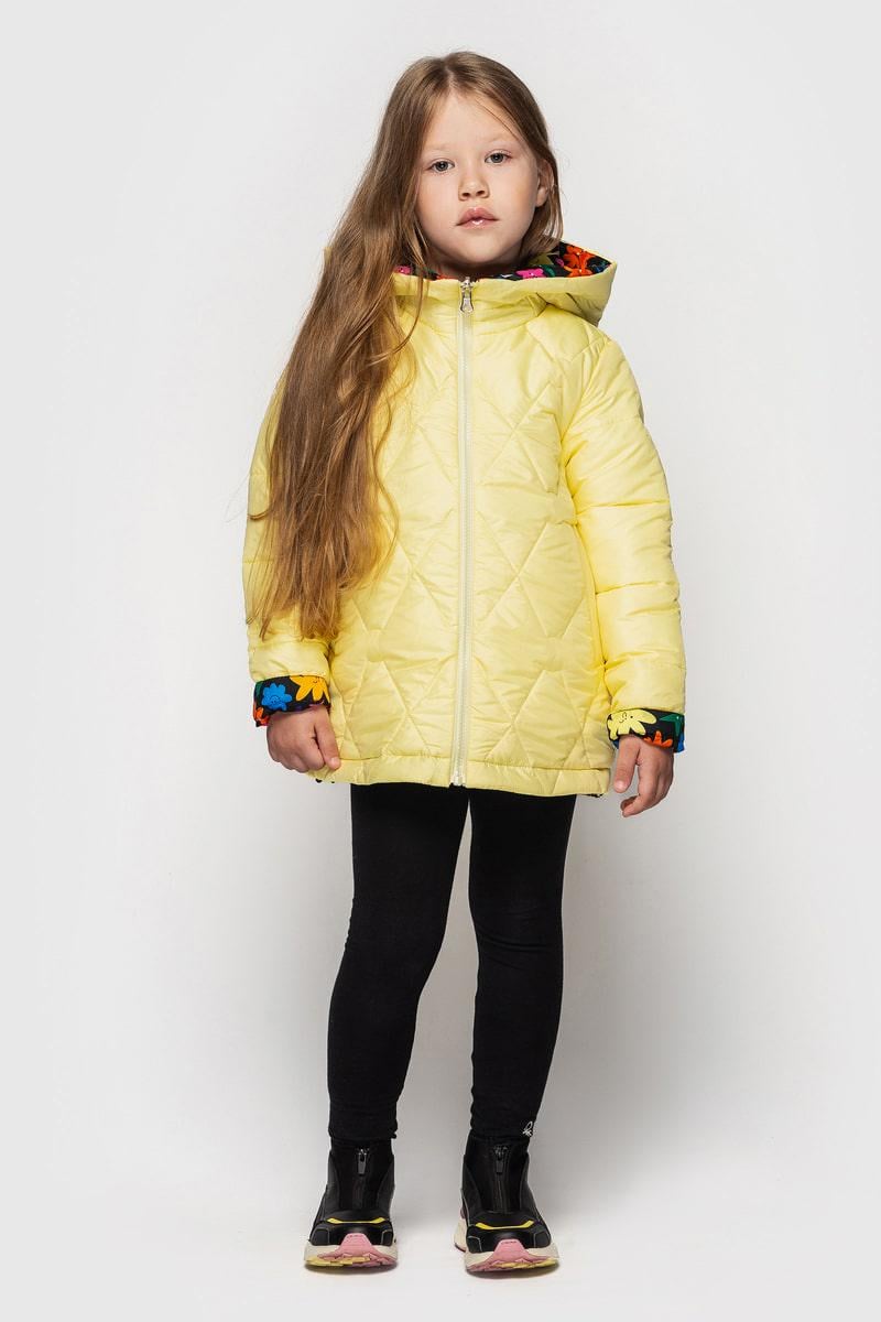 Куртка двостороння Cvetkov Венді 122 см Лимонний (2000000206875)