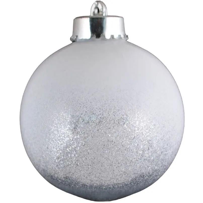 Игрушка на елку Шарик 8 см Серебряный (TY-5-R-364)