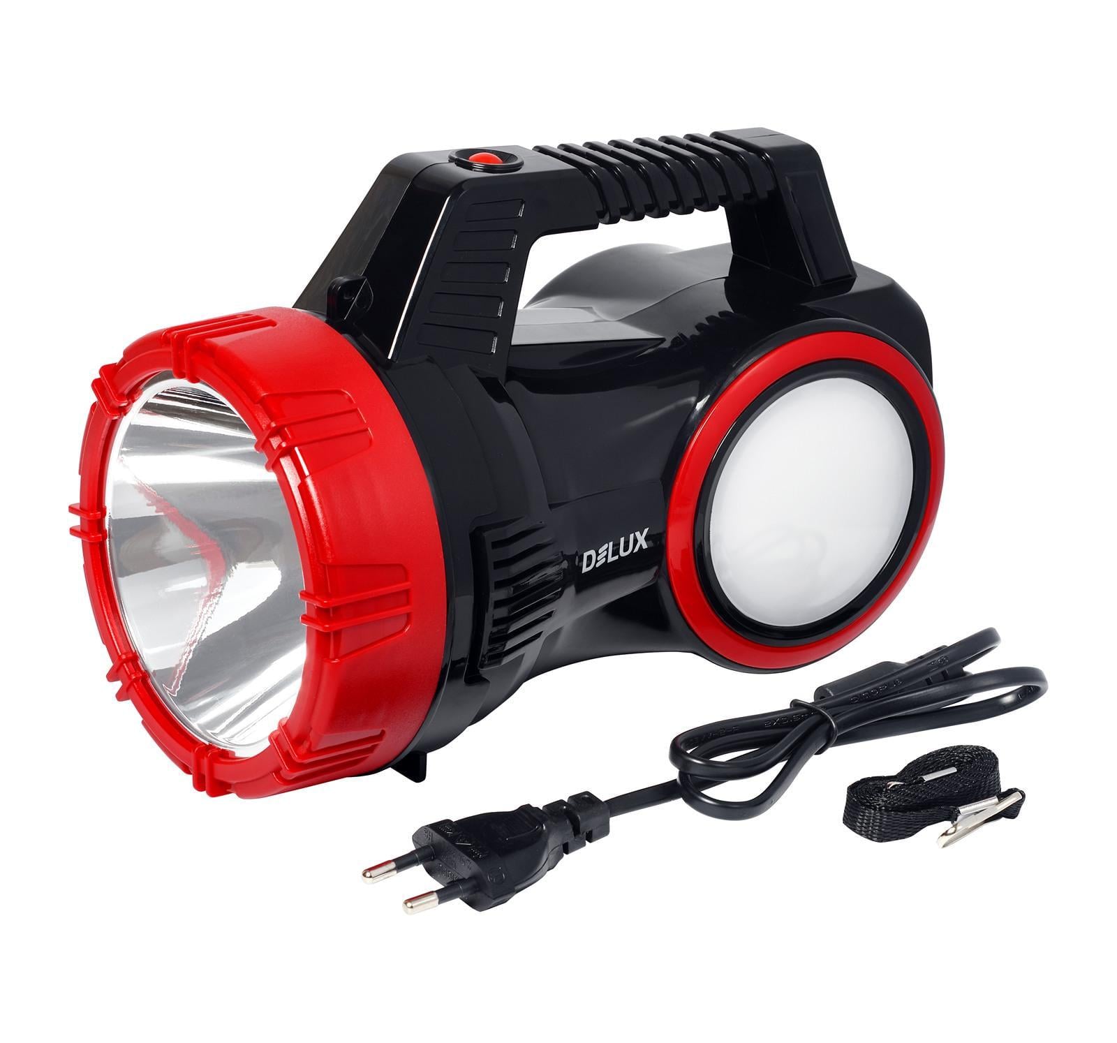 Світильник аварійний Delux REL-103 4 V 6 Ah 20 LED 10W 220х120х120 мм Червоний/Чорний (36553923)