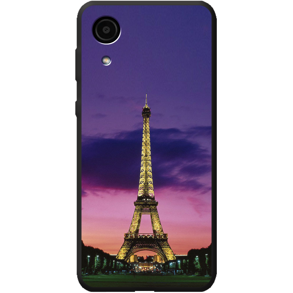 Чехол BoxFace Samsung Galaxy A03 Core (A032) Полночь в Париже Черный силикон (43939-up964-44058)