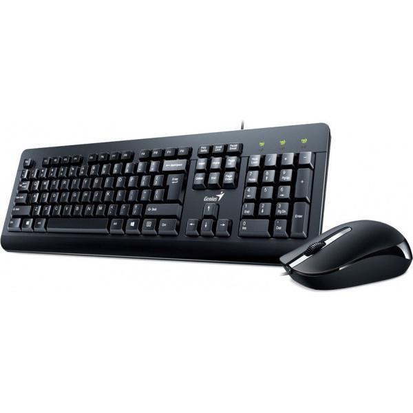 Комплект (клавіатура і миша) Genius KM-160 USB Black Ukr (31330001419)