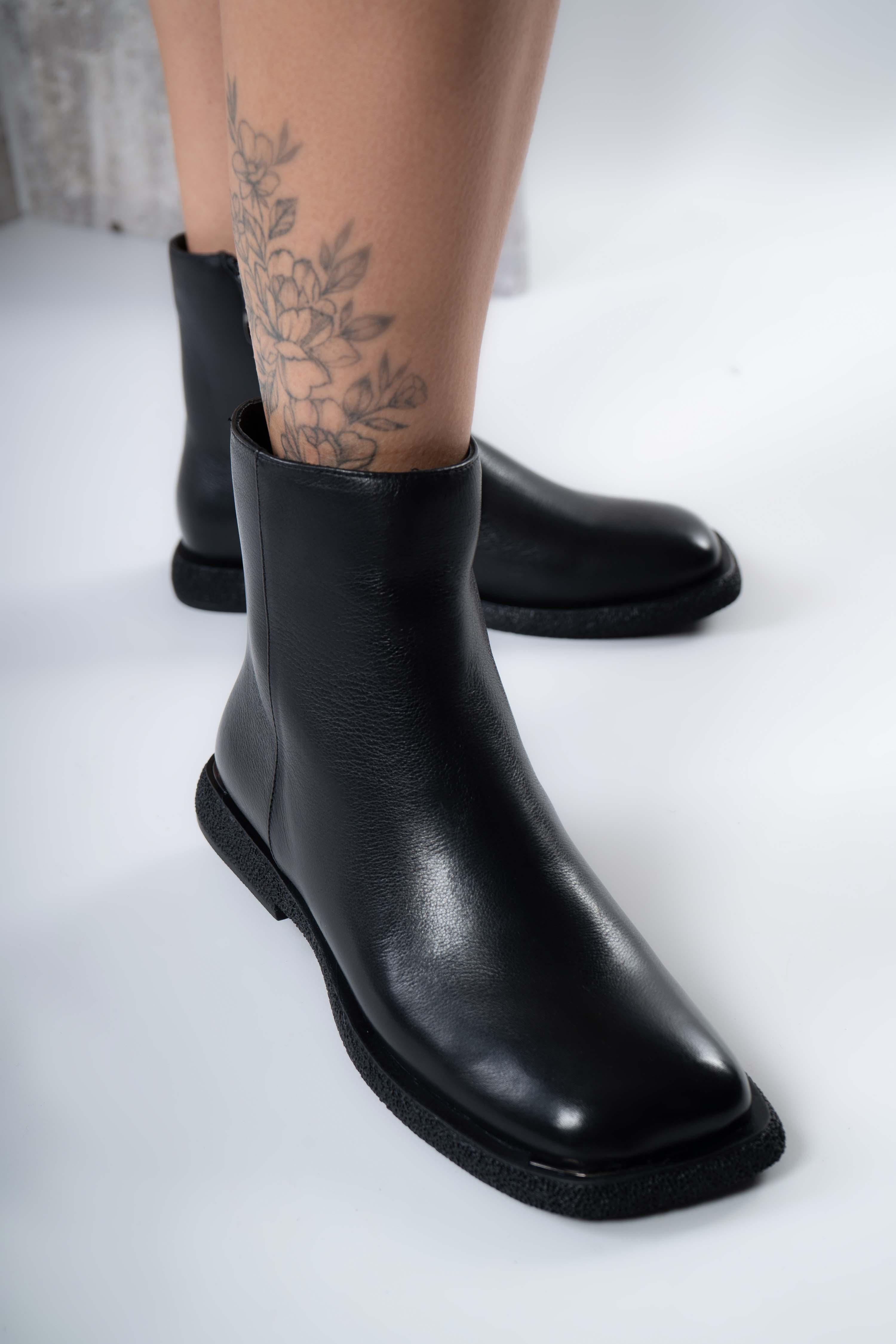 Ботинки женские Where Uwear 346810 натуральная кожа р. 36 Черный (346810_36)