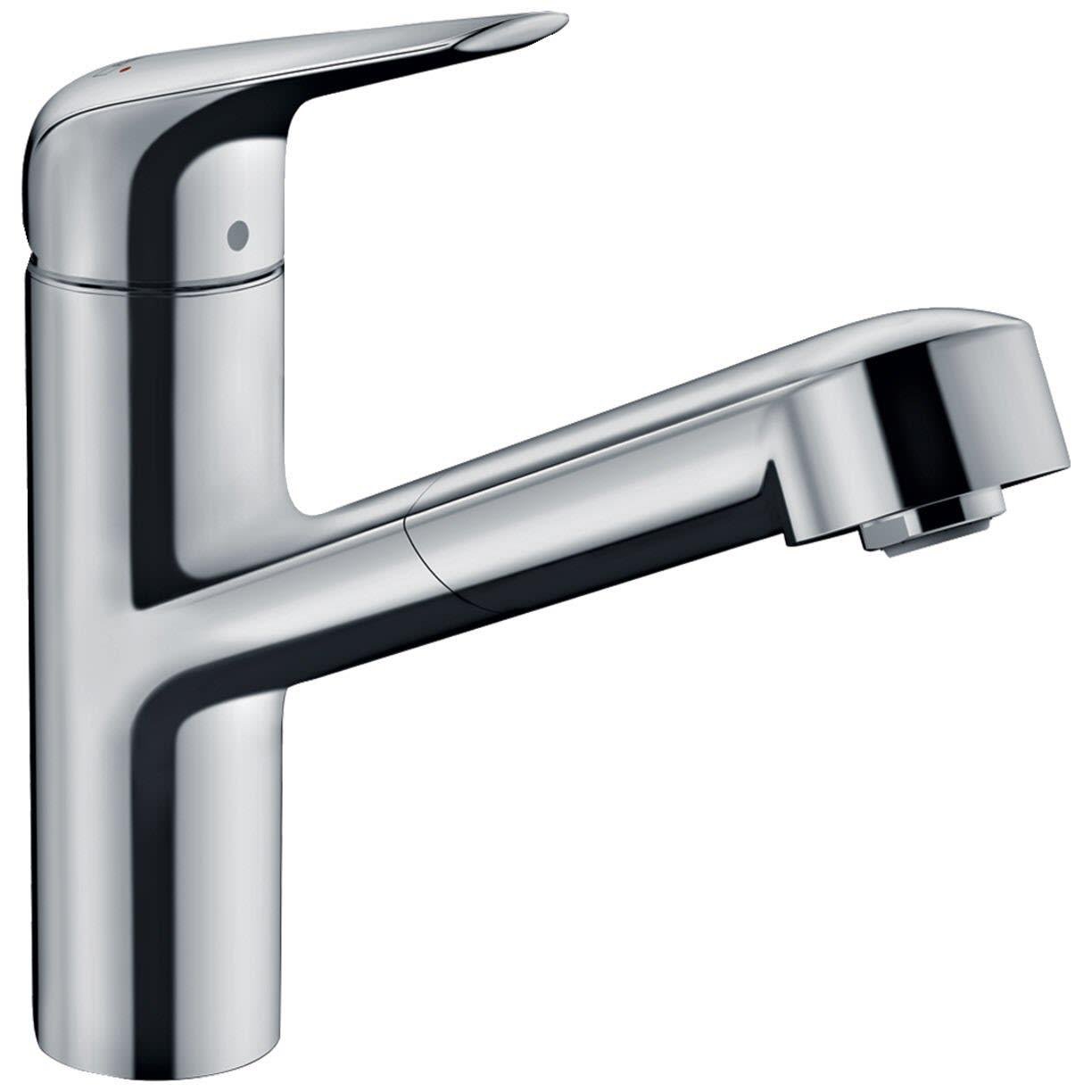 Смеситель для кухни Hansgrohe Focus М42 71814000 с видвижной лейкой Хром (77034)