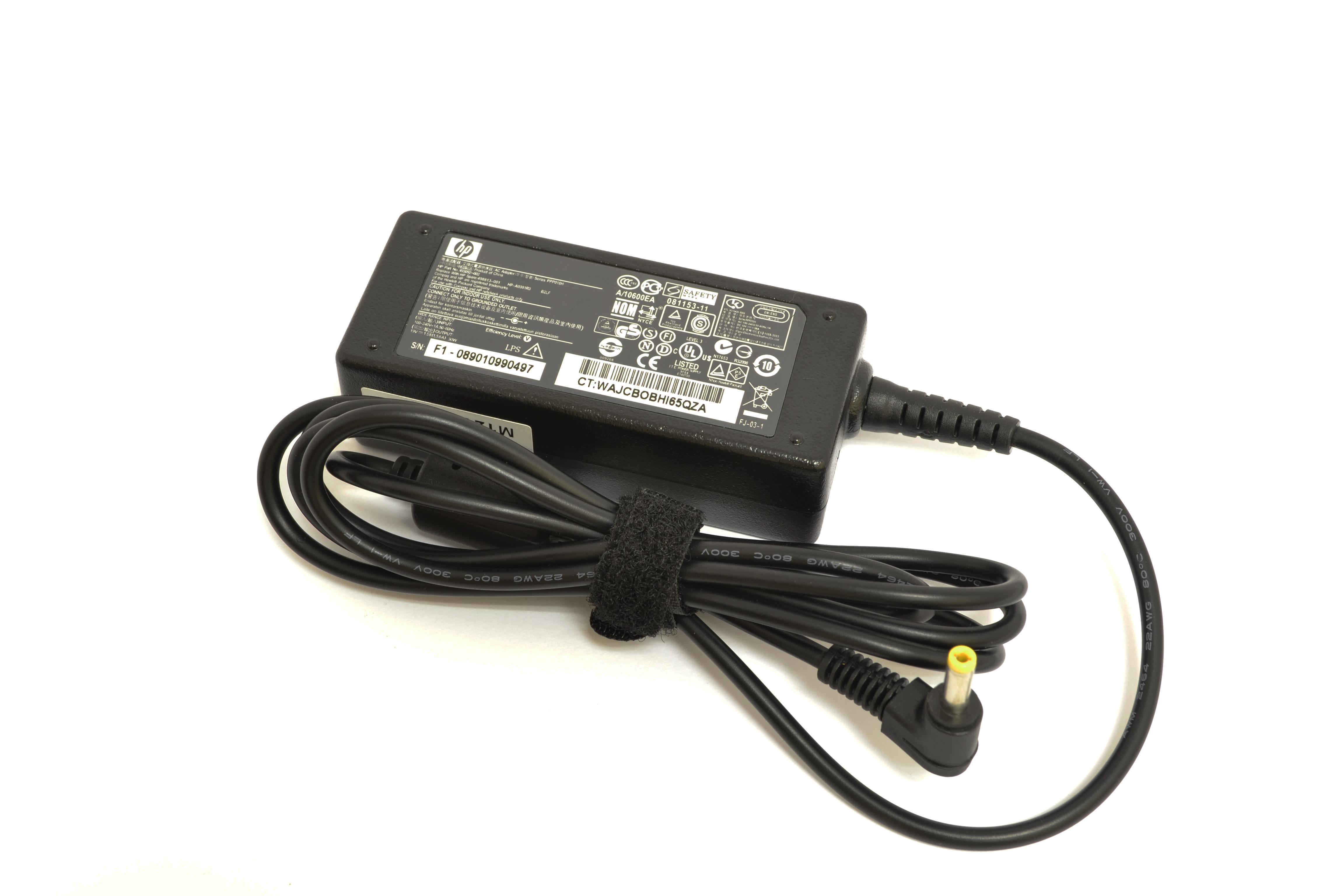 Блок питания для ноутбука HP 493092-002 30W 19V 1,58A 4,0x1,7 мм (002168)