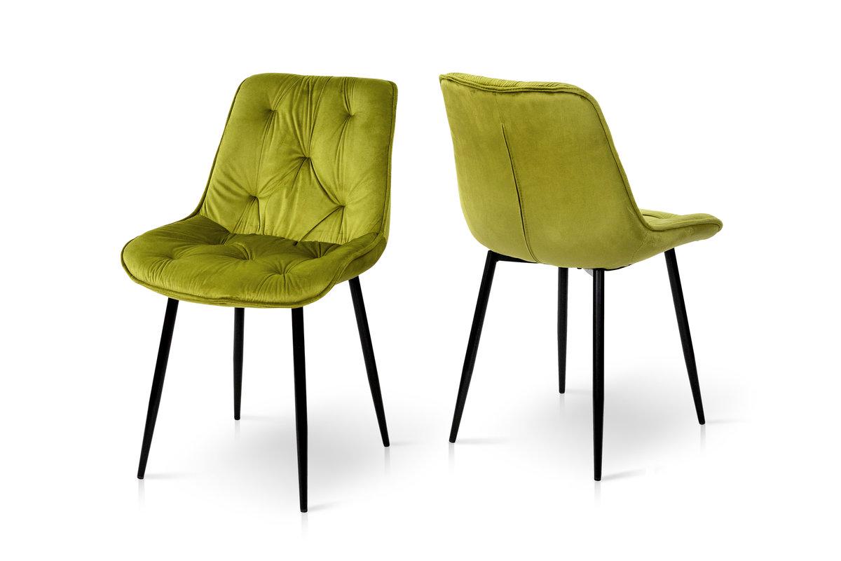 Стілець кухонний Мікс Меблі Прадо Білий/Велюр/Олива - фото 4 Стілець кухонний Мікс Меблі Прадо Білий/Велюр/Олива - фото 4