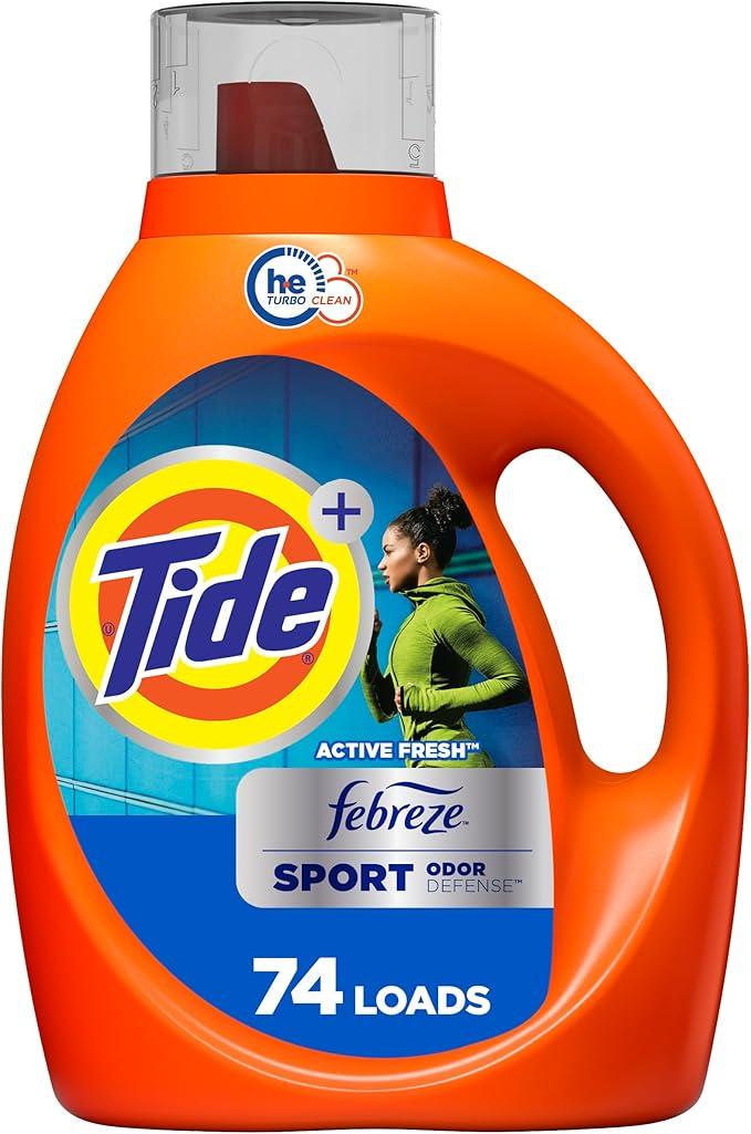 Порошок для прання рідкий Tide Febreze Sport для видалення запахів 74 завантаження