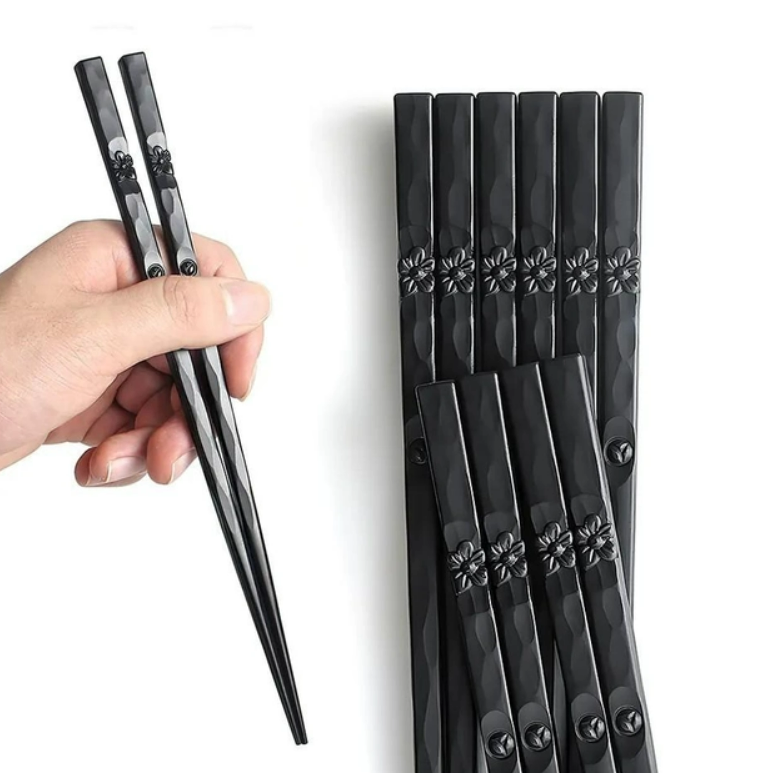 Палочки UrbanKit многоразовые для суши 5 пар Черный - фото 3 Палочки UrbanKit многоразовые для суши 5 пар Черный - фото 3