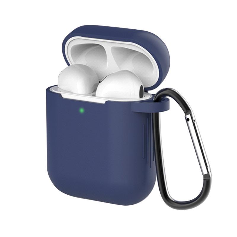 Чехол силиконовый для наушников Airpods 1/2 (1010249-Blue)