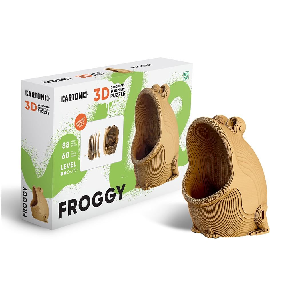 Пазл-конструктор 3D картонный Cartonic 3D Puzzle FROGGY Лягушка (33394462)