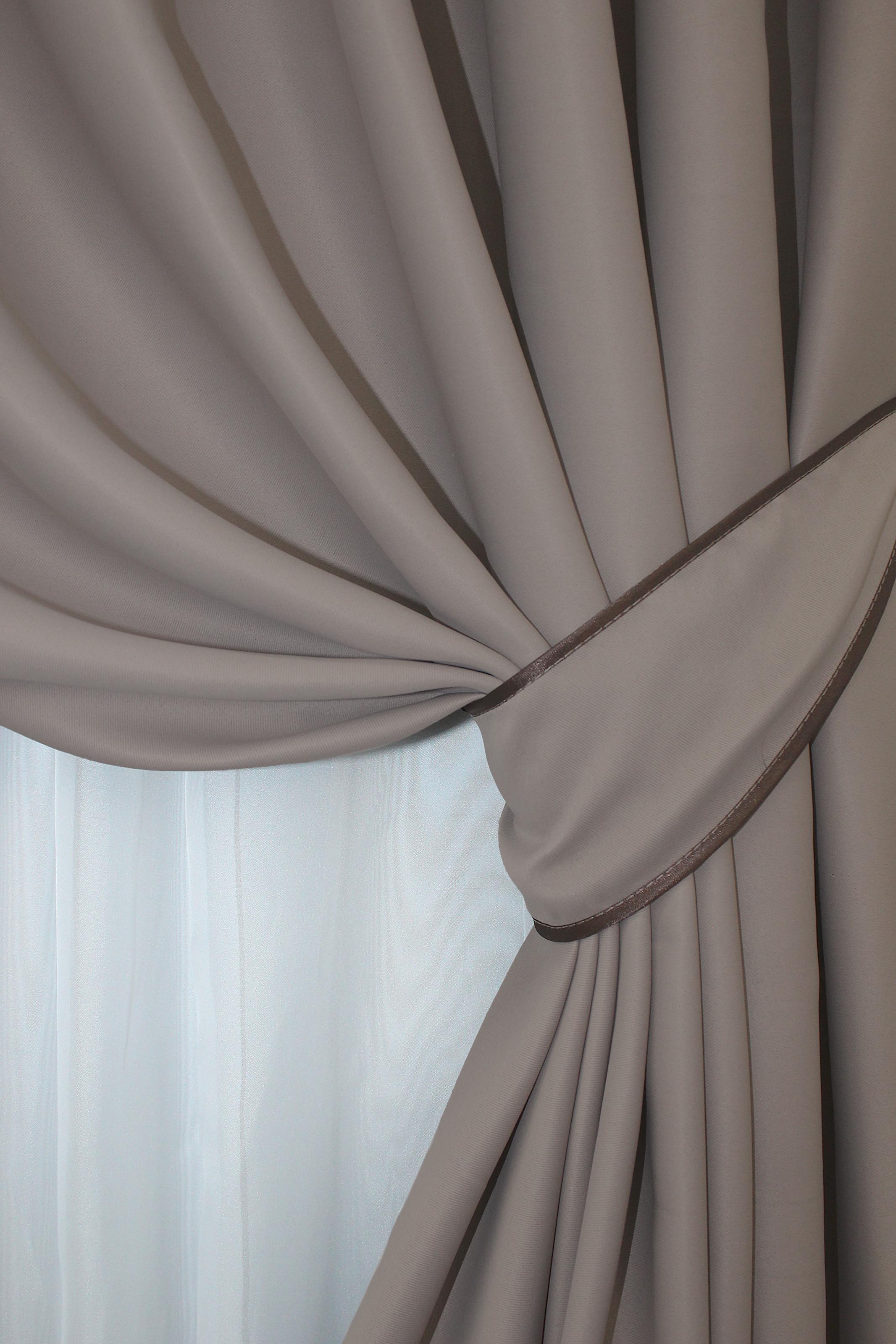 Комплект штор VR-Textil Bagema Rvs № 1242ш блэкаут 150х270 см 2 шт. Какао (33-0063) - фото 4 Комплект штор VR-Textil Bagema Rvs № 1242ш блэкаут 150х270 см 2 шт. Какао (33-0063) - фото 4