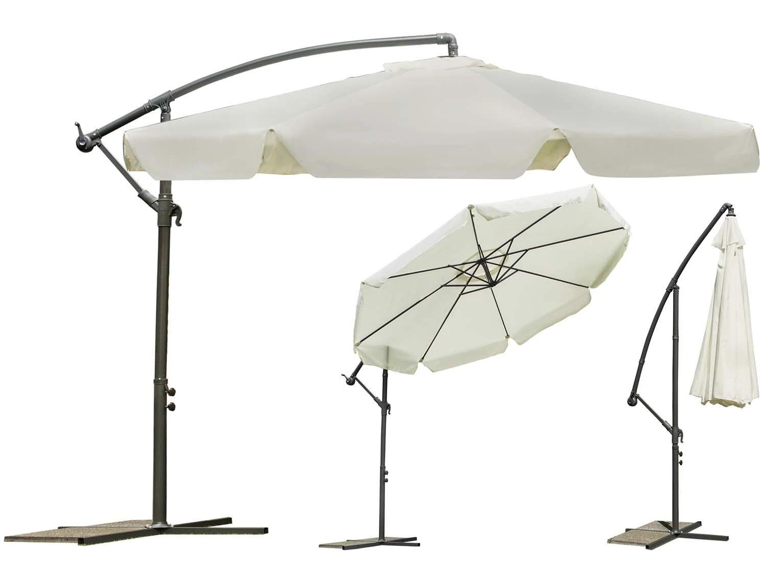 Парасоля садова кутова Plonos з нахилом 3,5 м Кремовий (4231) - фото 10