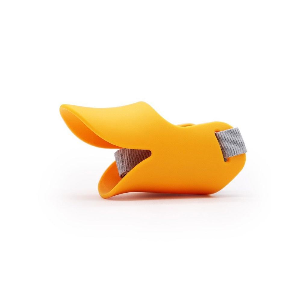 Намордник утконос для собак силиконовый Оранжевый (TA0141_1)