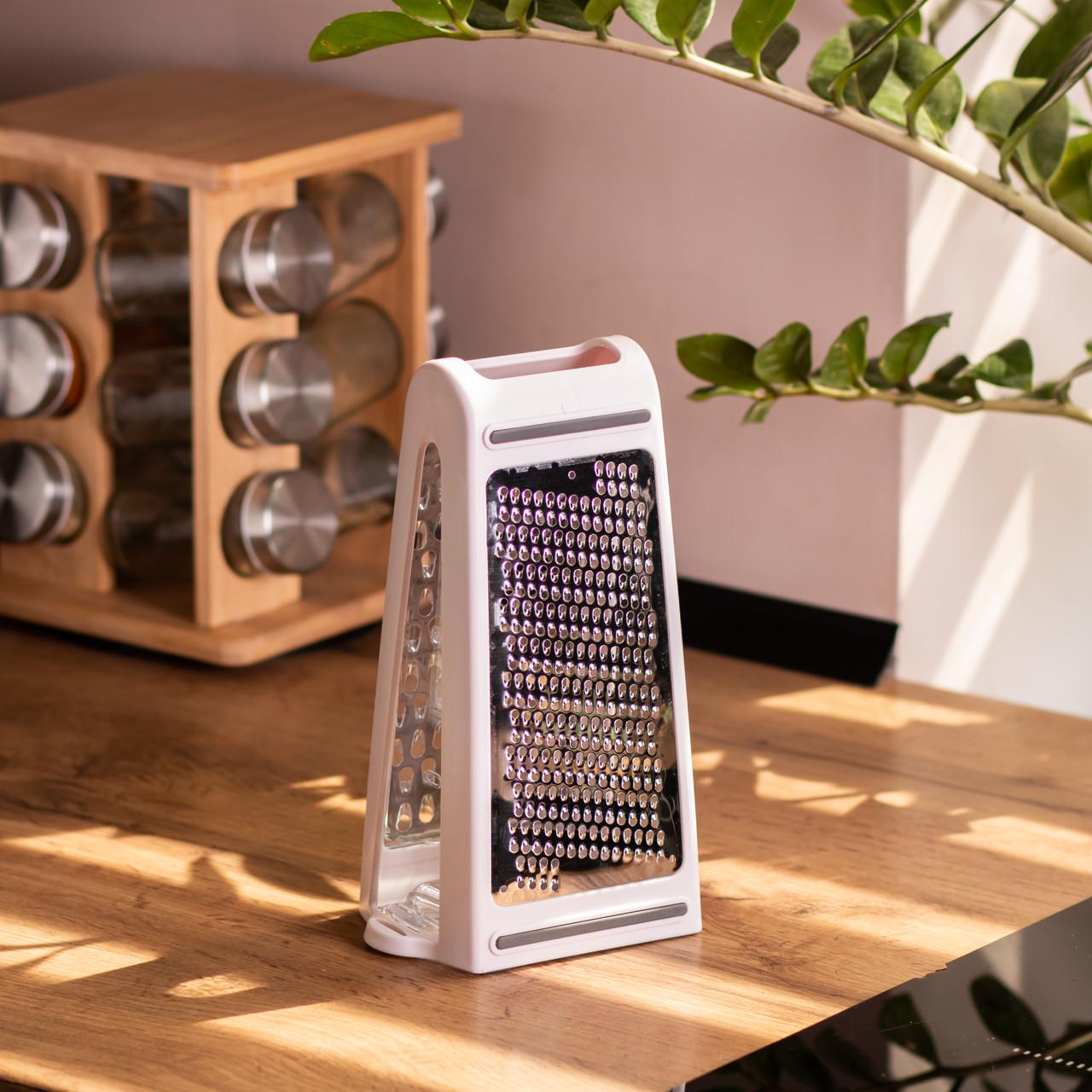 Терка двусторонняя с пластиковым контейнером 11х8х22 см (HP-8-4) - фото 2 Терка двусторонняя с пластиковым контейнером 11х8х22 см (HP-8-4) - фото 2