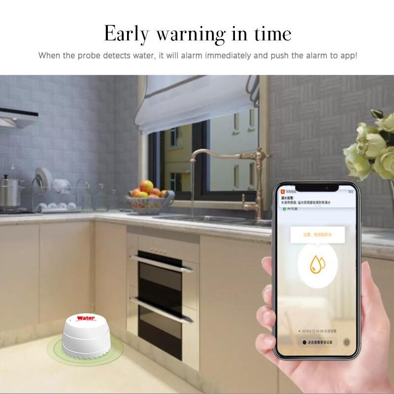 Датчик витоку води бездротовий Tuya Smart Water Leak Detector з оповіщенням на смартфон з вбудованою сиреною - фото 5