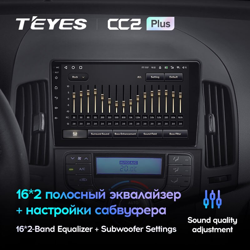 Автомагнитола штатная Teyes для Hyundai i30 2007-2012 Android CC2-PLUS 4+64G Wi-Fi/4G вариант F1 (1485229824) - фото 6