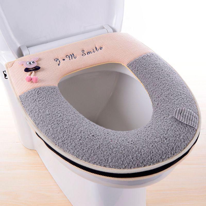 Чехол на унитаз мягкий Серый (25655587)