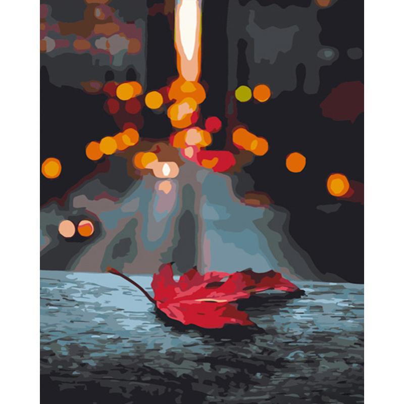 Картина по номерам Strateg Премиум Осень в городе 40x50 см (GS735)